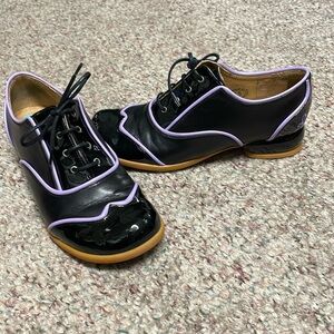 New fluevog fellowship patent shoes